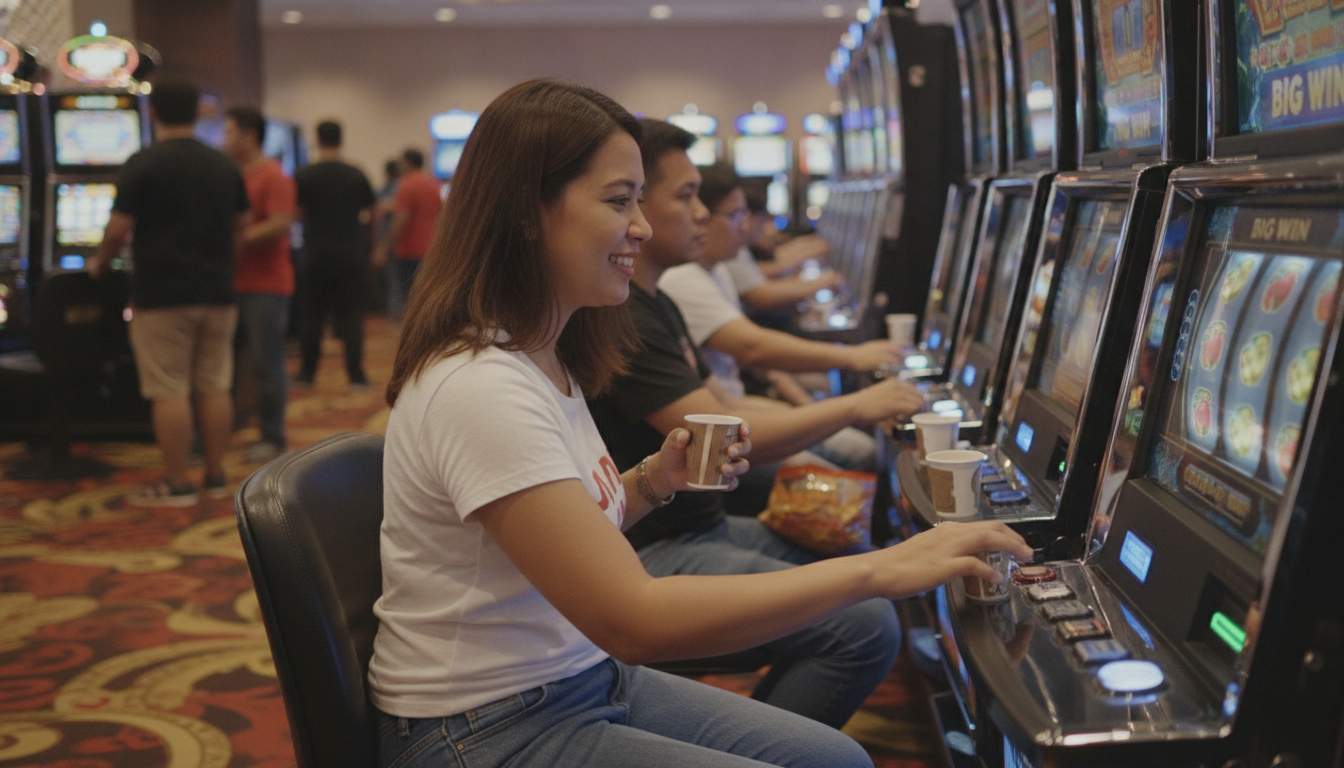 Vibrant slots collection on display